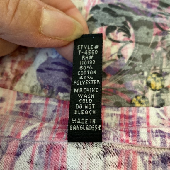 Multi Color Sublimated Fleur De Lis T-Shirt - Picture 8 of 9